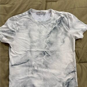 Kith Marble Effect White and Gray Tee